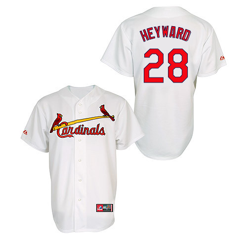 Jason Heyward #28 MLB Jersey-St Louis Cardinals Men's Authentic Home Jersey by Majestic Athletic Baseball Jersey